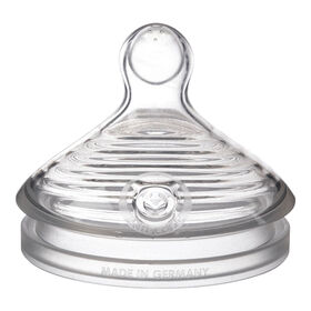 NUK Tétines de biberon à débit lent Simply Natural, paquet de 2, 0 mois et plus