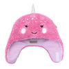 FlapJackKids - Bonnet en polaire sherpa réversible pour bébé, enfant en bas âge, enfants, filles - Double épaisseur - Licorne / Narwhal - Petit 6-24 mois