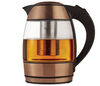 Brentwood 1.8L Electric Glass Kettle with Tea Infuser - Rose Gold