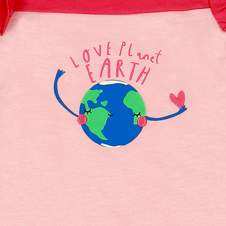 earth by art & eden - Maya Coverall Fleece Coverall - Crystal Rose, 18 Months