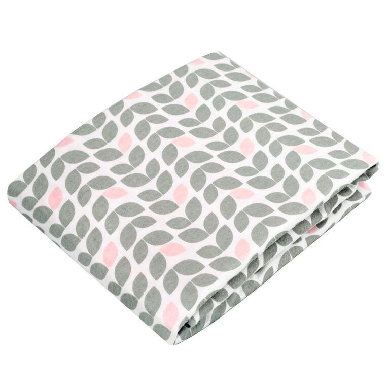 Kushies Drap Contour pour Parc Coton Flanelle Pétale Gris