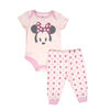 Disney Minnie Mouse 2-Piece Bodysuit and Pant Set - Pink, 12 Months