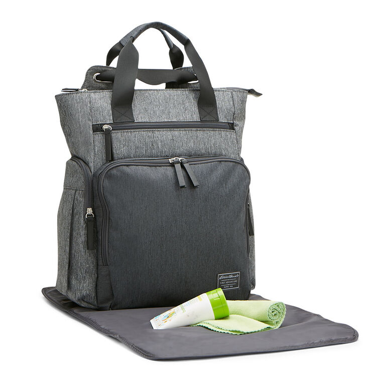 Eddie Bauer Places and Spaces Departure Hybrid Diaper Bag - Grey