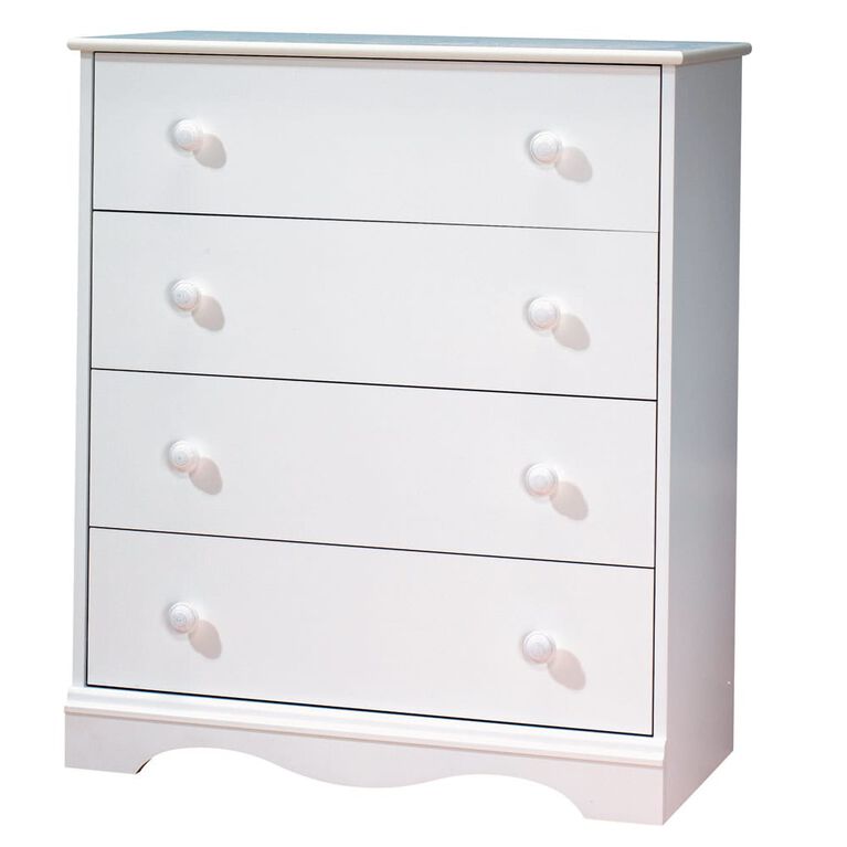 South Shore, 4-Drawer Chest - Pure White