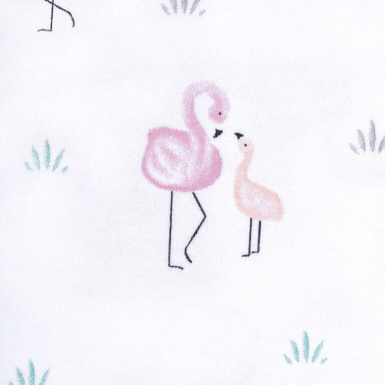 Couverture à Emmailloter HALO SleepSack - Coton - Flamingos Petit 3-6 Mois