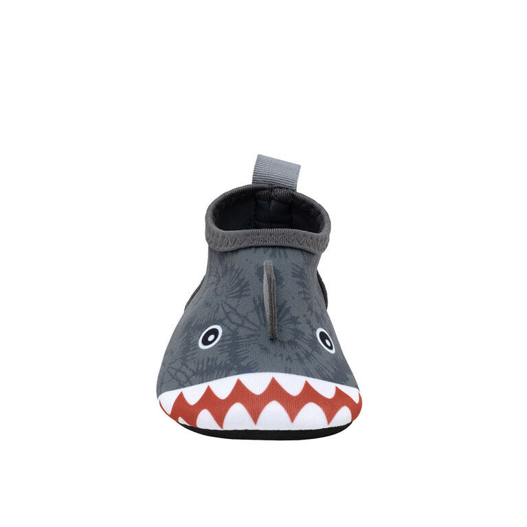 Robeez - Aqua Shoes - Shibori Shark - Grey - 5 (12-18M)