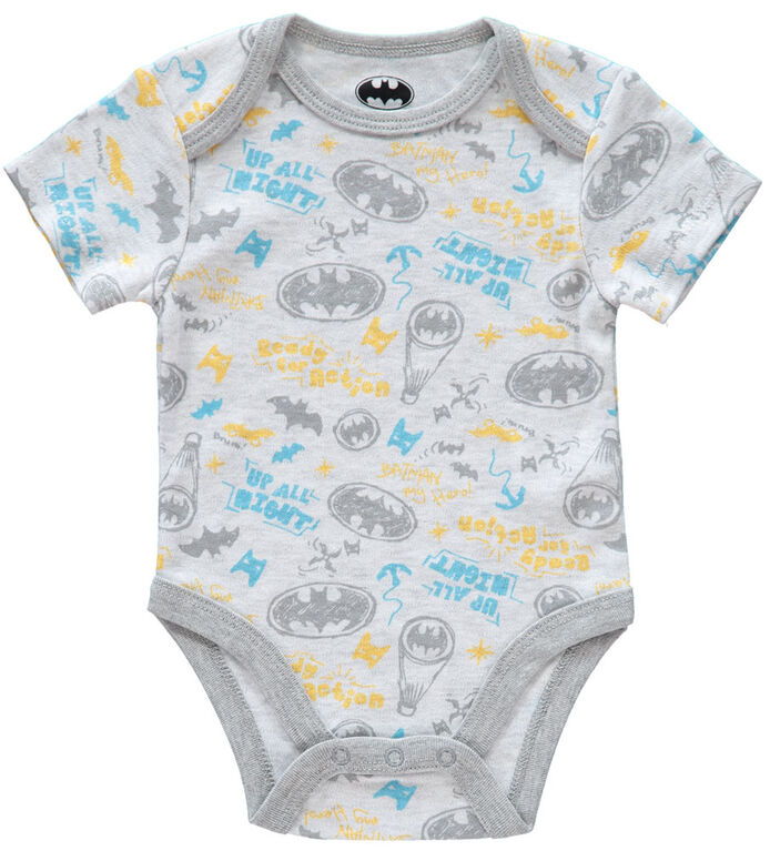 Homme chauve-souris nouveau-né 3 pack le maillot de corps 6-9M Gris