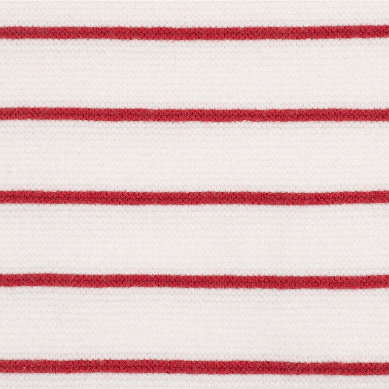 Gerber Childrenswear - 1 Pack Pull Knit Romper - Rouge + Blanc Nouveau-né