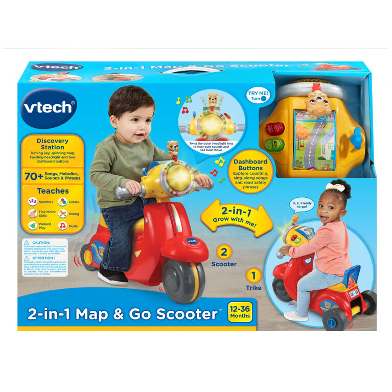 VTech 2-in-1 Map & Go Scooter - English Edition