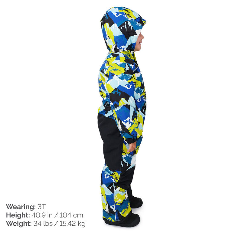 Kids Waterproof Snowsuit | Neon Peaks - 4T (4-5Y)