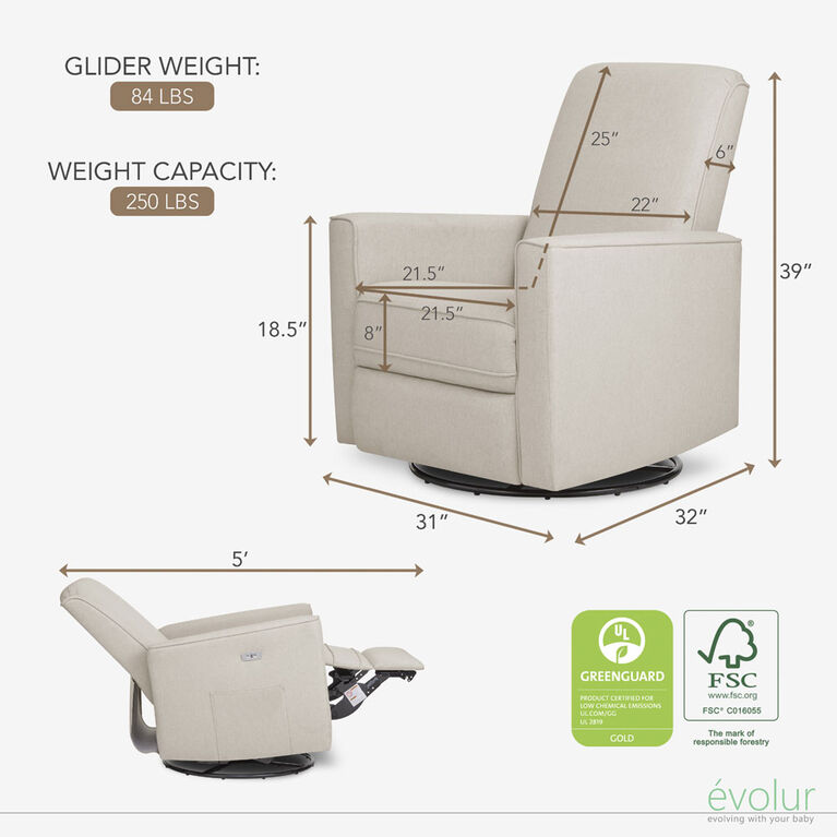 Planeur Harlow Evolur Deluxe Power - Sable clair