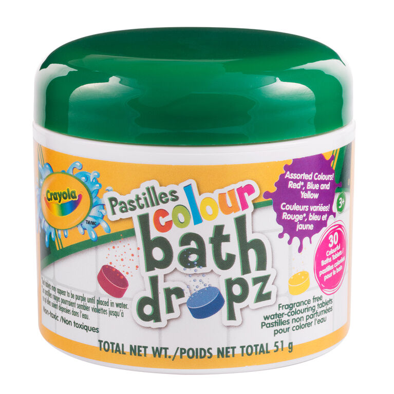 Crayola Crayons Colour Fragrance Free Bath Dropz Tablet 51g