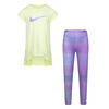 Nike Printed Leggings Set - Rush Fuchsia - Size 6