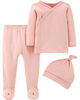 Ensembles 3 pi&egrave;ces Retour &agrave; la maison Carter's - rose, nouveau-n&eacute;