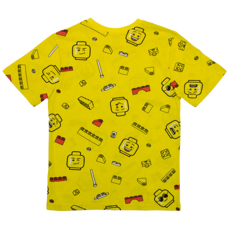 Lego All Over Print Tshirt Yellow - 5/6