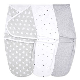 Couverture à Emmailloter Easy Aden + Anais Essentials Twinkle 0-3 M, Lot de 3