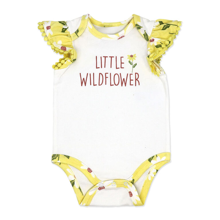 Baby Mode 3 Piece Coverall Set: Little Wildflower