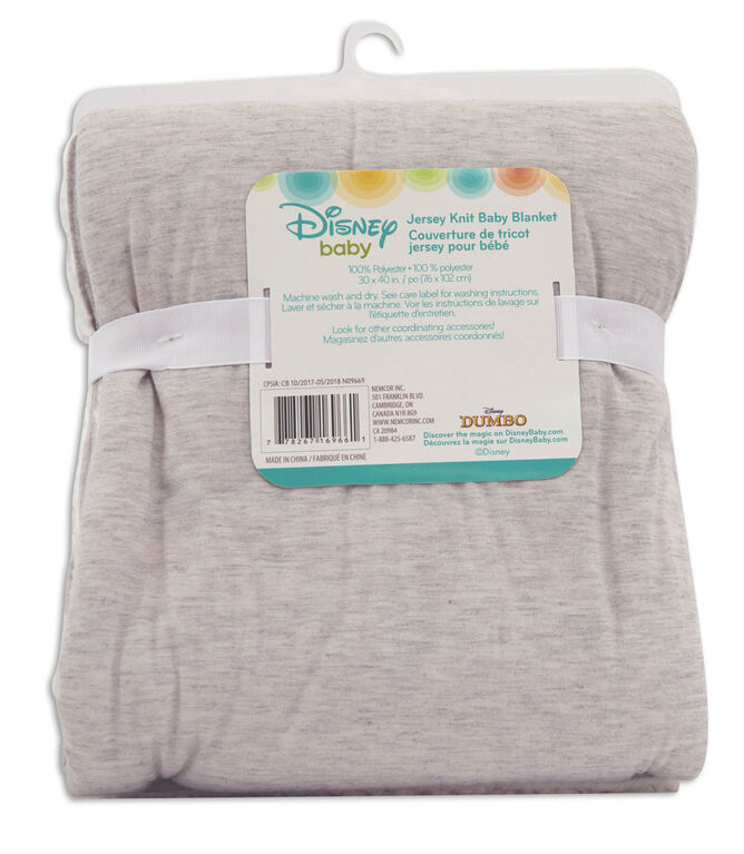 Disney Baby Couverture de tricot jersey pour bébé- Dumbo