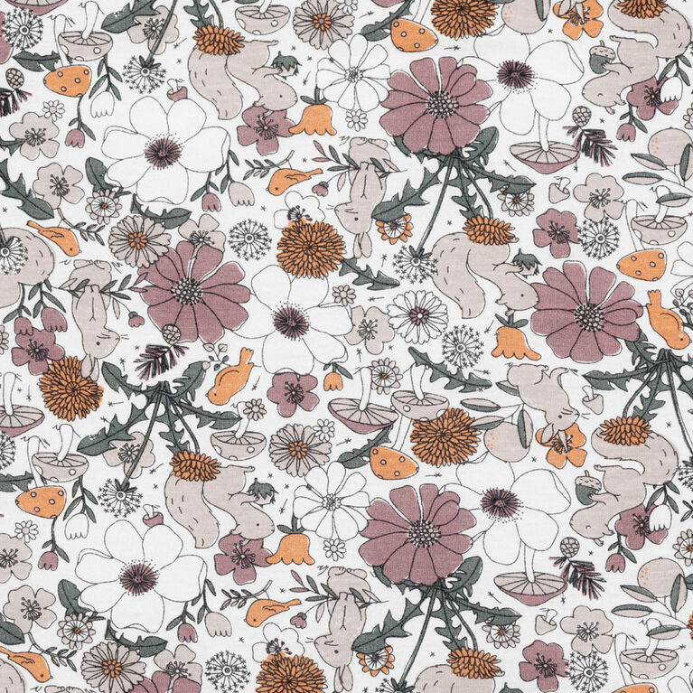 Perlimpinpin-Drap contour en bambou-Jardin Floral