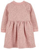 Carter's Leopard Fleece Dress Pink  9M