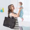 Skip Hop CHELSEA 2 in 1 Downtown Chic Diaper Tote - Black