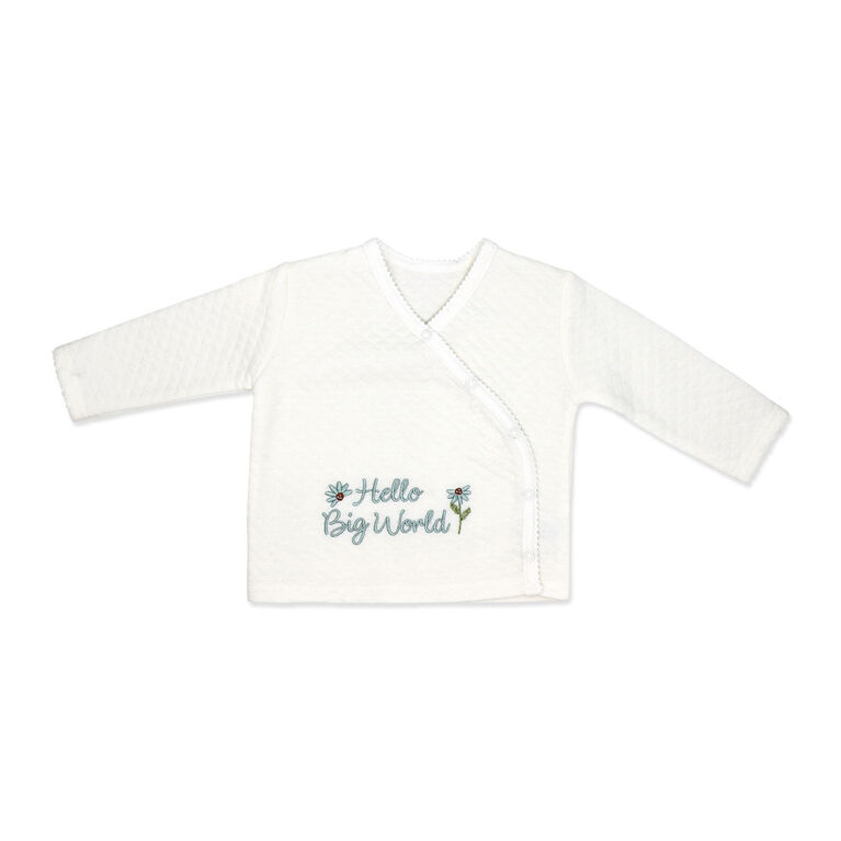 Baby Mode 3 Piece Quilted Take Me Home :Blue Hello Big World