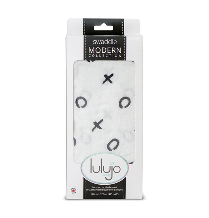 Lulujo Bamboo Muslin Swaddle Blanket - XO