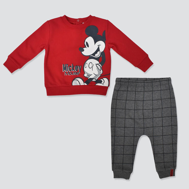 Mickey Mouse Jogger Set Red 12-18M