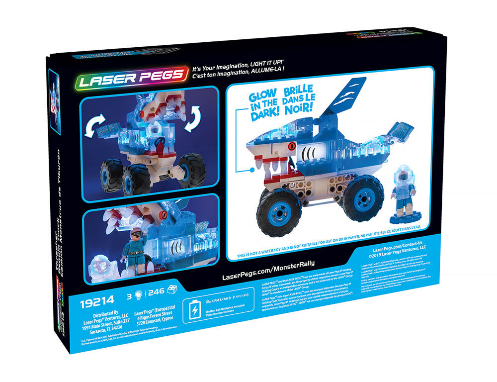 Laser online pegs shark