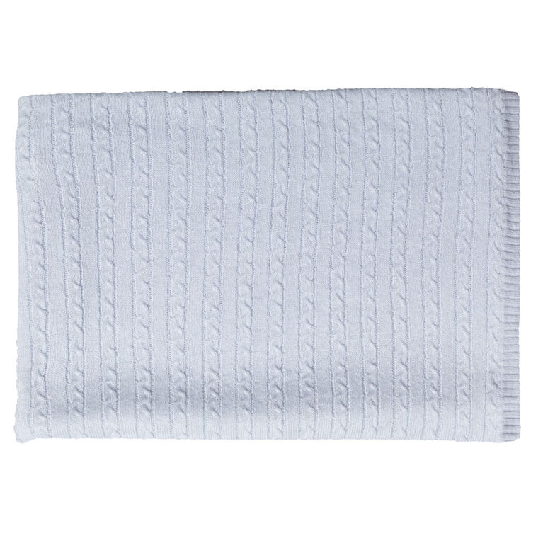 Rock A Bye Baby 3 Piece Knit Cardgian Set-Blue 6-9M