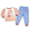 Ensemble pyjama 2 pièces Peppa Pig haut et pantalon à manches longues - Rose/bleu - 4T