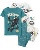 4-Piece Astronaut 100% Snug Fit Cotton Pajamas  
