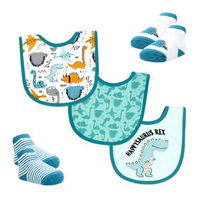 Baby Mode  5 Piece Accessory set : Teal Dinosaur