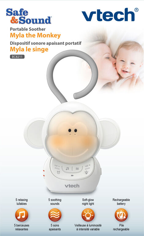 Vtech BC8211 Safe & Sound® Portable Soother Myla the Monkey