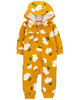 Carter's Floral Zip Up Jumpsuit Yellow  24M