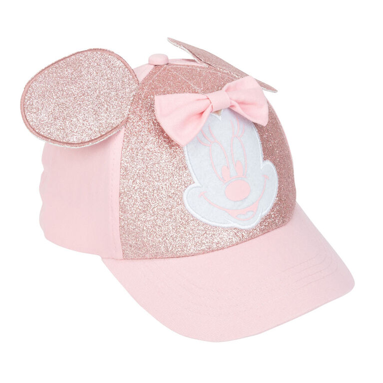 Minnie Mouse Glitter 3D Hat Pink Size 4-6X