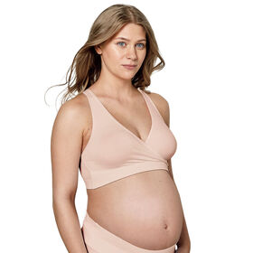 STAY COOL: Medela Keep Cool Sleep Breathable Nursing and Maternity Bra - Chai
