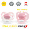 Medela Baby new ORIGINAL Pacifier, Perfect for everyday use, BPA free, Lightweight and orthodontic - Baby pacifier 6-18 mo Girl