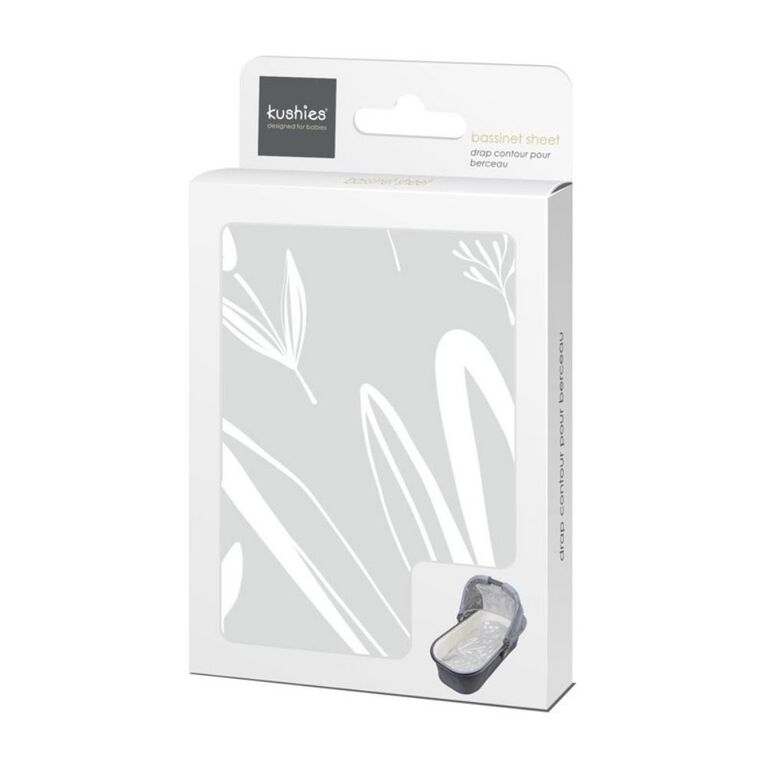 Percale Dream Bassinet Sheet Bunny Grey