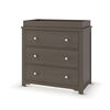 Forever Eclectic par Child Craft Wilmington Commode à 3 tiroirs avec kit de dressing, gris pimpant