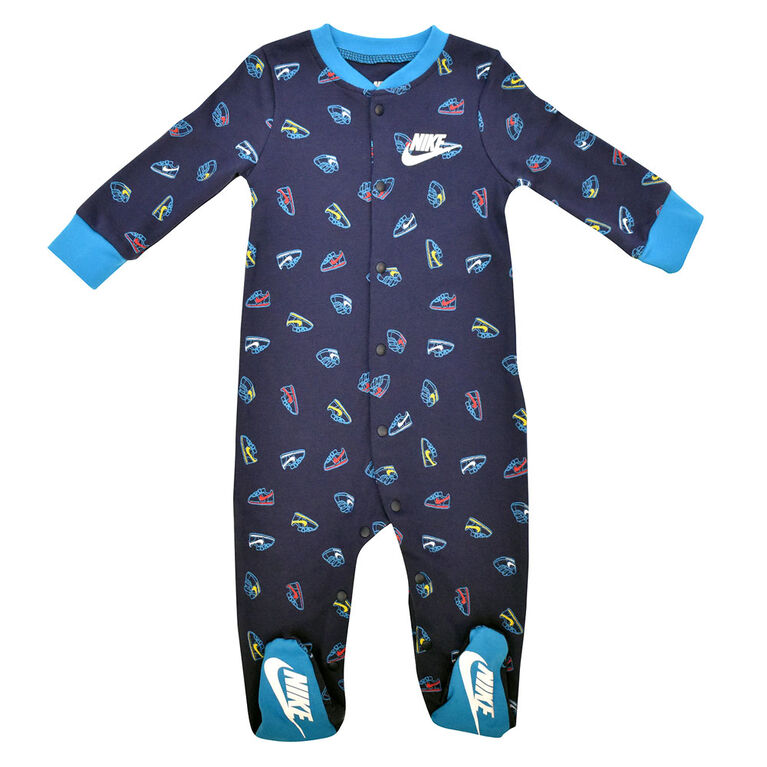 Nike footed Coverall - Navy, 6 Months