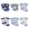 Gerber Childrenswear - 6 Pack Jersey Crew Socks Puppy Playground - 0-3M