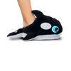 NightBuddies Light-Up Eyes Slippers Plush Orca Black