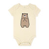 Baby Mode Body &agrave; manches courtes : Ours beige 18M
