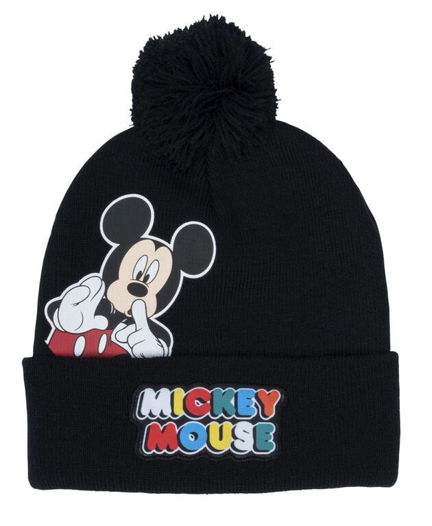 Ensemble Bonnet À Pompon Et Gants Mickey Mouse