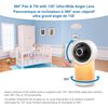 VTech RM5766HD, Moniteur de bébé vidéo intelligent 1080p avec accès à distance de 360 degrés à panoramique et inclinaison haute définition de 720p à écran de 5 po, vision nocturne (blanc)