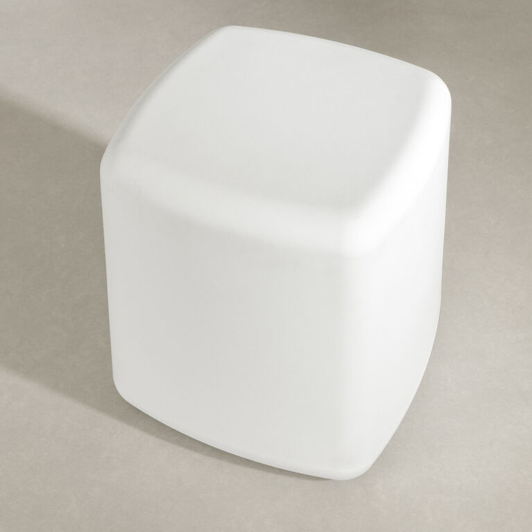 Sweedi Table de chevet lumineuse Blanc