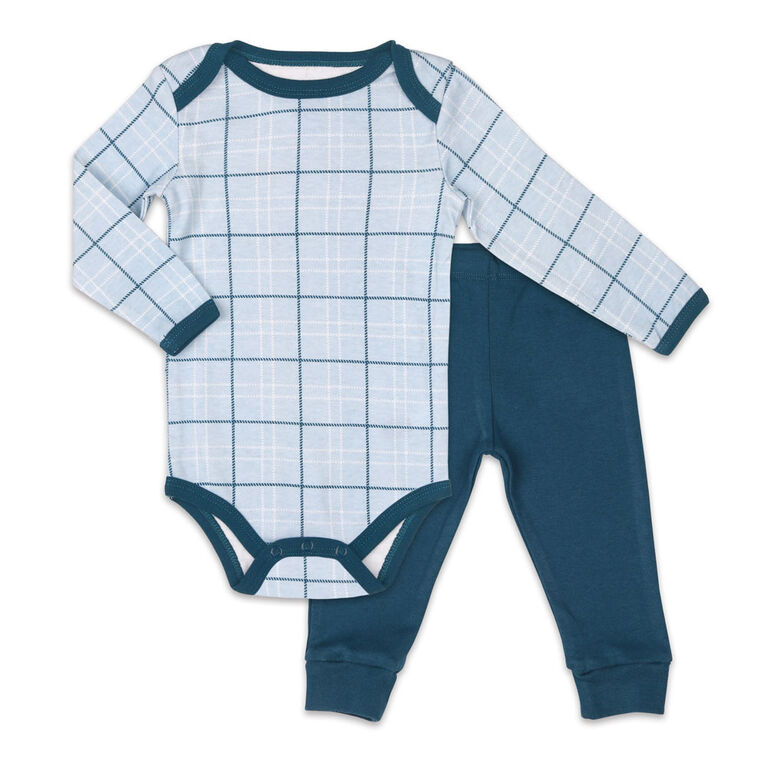 Koala Baby Bodysuit and Pants Set, Plaid - 24 Months