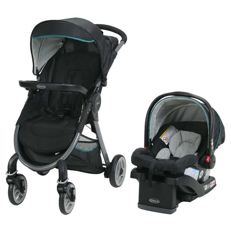 Graco FastAction Fold 2.0 Travel System with SnugRide Click Connect 35 Infant Car Seat - Darcie