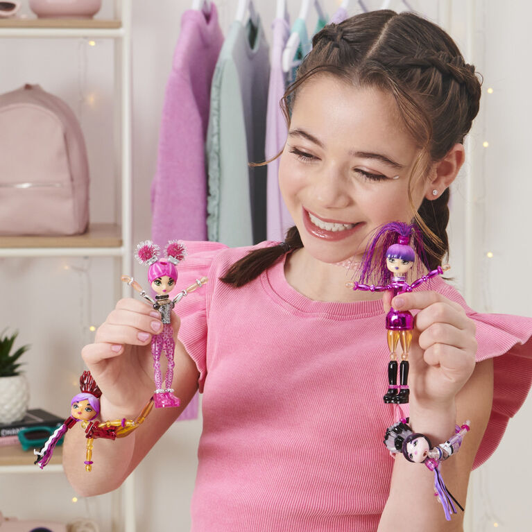 Twisty Girlz, Series 2, Ruby Spark Transforming Doll to Collectible